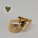 (1-3015) Gold Laminate - Ring with Design - BGO - Fantasy World Jewelry