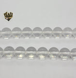 (MBEAD-179) 12mm Quarzo Blanco Beads - Fantasy World Jewelry