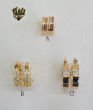 (1-2645) Gold Laminate Hoops - BGO - Fantasy World Jewelry
