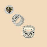 (2-5075) 925 Sterling Silver - Design Band Ring - Fantasy World Jewelry