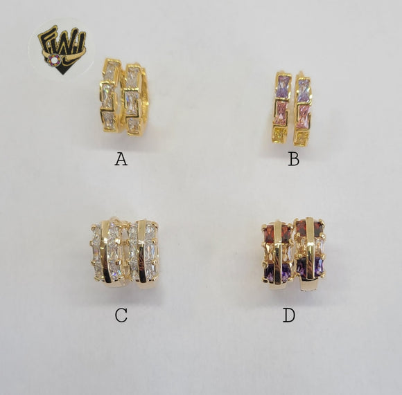 (1-2657) Gold Laminate Hoops - BGO - Fantasy World Jewelry