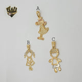 (1-2263) Gold Laminate Pendants - BGF
