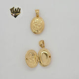 (1-2256-2) Gold Laminate - Open Locket Pendants - BGF