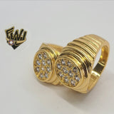 (1-3166) Gold Laminate - CZ Men Ring - BGO - Fantasy World Jewelry