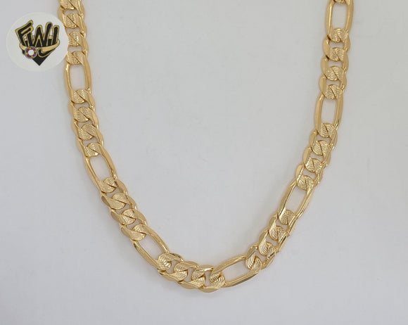(1-1879) Gold Laminate - 10.5mm Figaro Link Chain - 24
