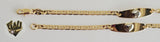 (1-0968) Gold Laminate - 3mm Mariner Link Baby Bracelet - 6" - BGF - Fantasy World Jewelry