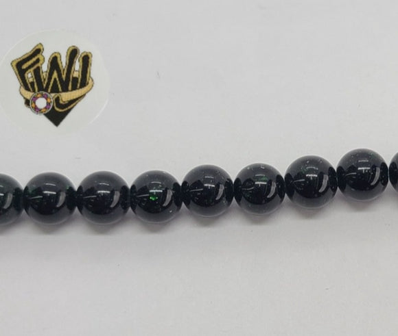 (MBEAD-180) 6mm Quarzo Verde Beads - Fantasy World Jewelry