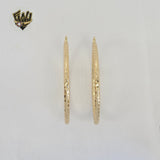 (1-2737) Gold Laminate Hoops - BGO