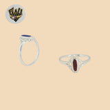 (2-5015) 925 Sterling Silver - Enamel Ring