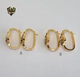 (1-2664-D) Gold Laminate Hoops - BGO - Fantasy World Jewelry