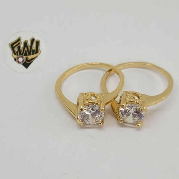 (1-3082-1) Gold Laminate-CZ Ring- BGO - Fantasy World Jewelry