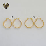 (1-2604-1) Gold Laminate - Hoops with Design - BGO