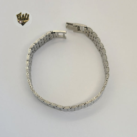 (4-4011) Stainless Steel - 12mm Bracelet for Men - 7.5