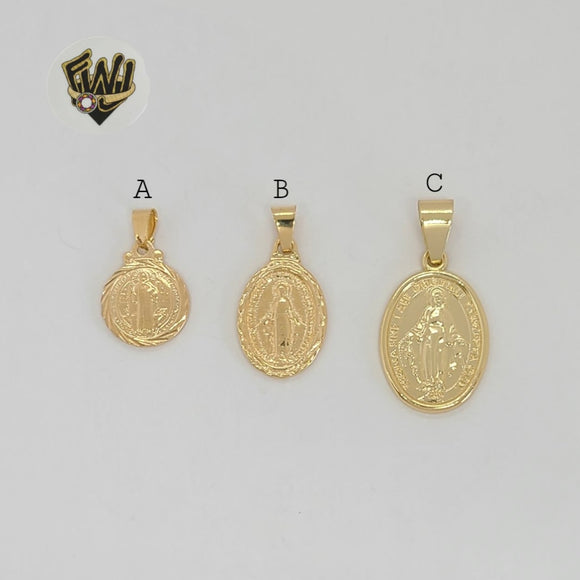 (1-2219) Gold Laminate - Religious Pendants - BGF