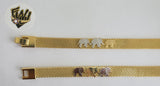 (1-0534) Gold Laminate Bracelet -8mm Bismarck Link Bracelet- 7.5''-BGO - Fantasy World Jewelry