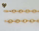 (1-1990) Gold Laminate - 12mm Hollow Puff Link Chain - BGF