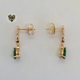 (1-1201-A) Gold Laminate - Butterfly Long Earrings - BGO - Fantasy World Jewelry