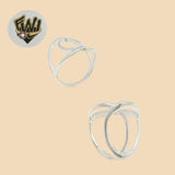 (2-5033) 925 Sterling Silver - Alternative Double Ring - Fantasy World Jewelry