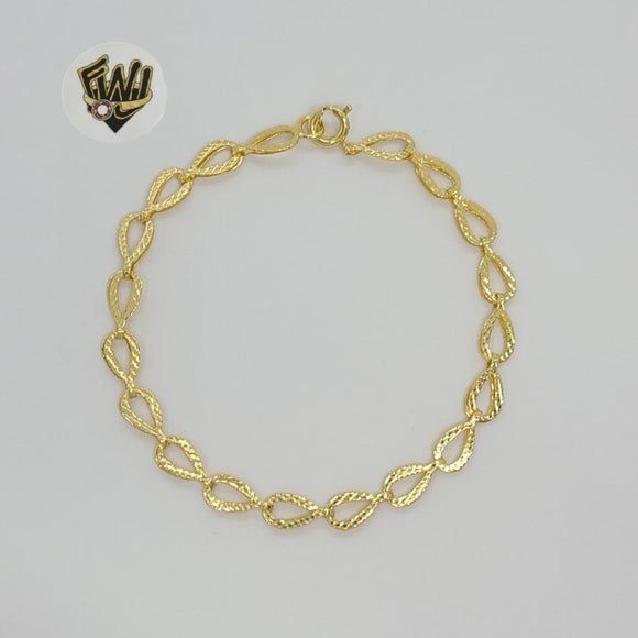 (1-0635) Gold Laminate - 5mm Alternative Link Bracelet - 7