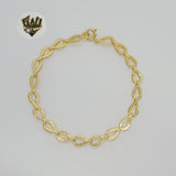 (1-0635) Gold Laminate - 5mm Alternative Link Bracelet - 7" - BGO - Fantasy World Jewelry
