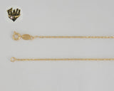 (1-1813-6) Laminado dorado - Cadena de eslabones con clip de papel de 1,5 mm - BGF