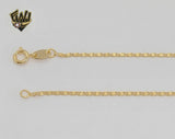 (1-1591) Laminado de oro - Cadena de eslabones Mariner alternativa de 1,6 mm - BGF
