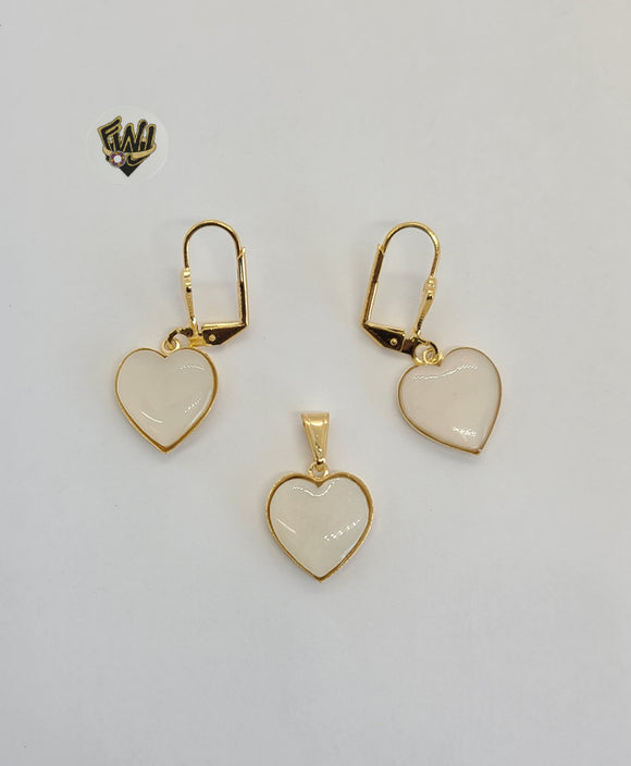 (1-6260) Gold Laminate - Heart Set - BGF - Fantasy World Jewelry