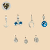 (2-1192) 925 Sterling Silver - Tiny Pendants. - Fantasy World Jewelry