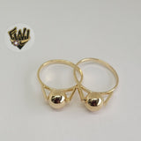(1-3062-1) Gold Laminate-Gold Ball Ring- BGO - Fantasy World Jewelry