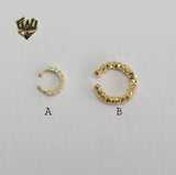 (1-2627-C) Gold Laminate - Cuff Earrings - BGF - Fantasy World Jewelry
