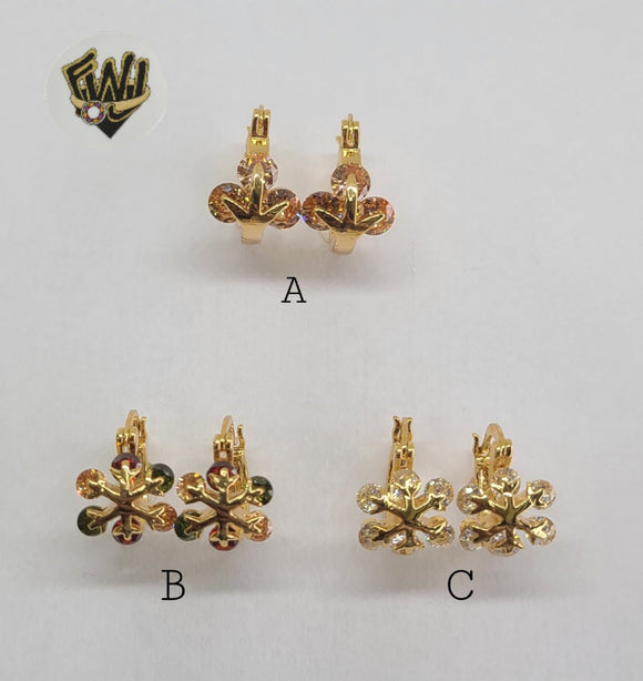 (1-2643 E-F) Gold Laminate Hoops - BGO - Fantasy World Jewelry