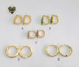 (1-2648) Gold Laminate Hoops - BGO - Fantasy World Jewelry