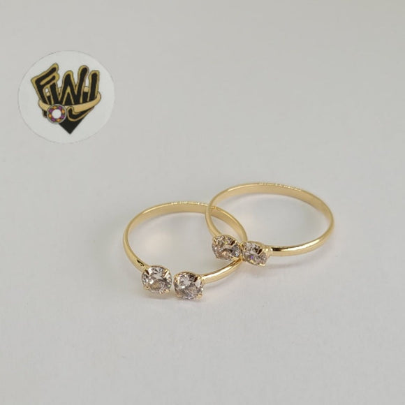 (1-3073-2) Gold Laminate - Adjustable CZ Ring- BGF - Fantasy World Jewelry