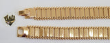 (1-0796) Gold Laminate - 12.5mm Alternative Bracelet - 7.5" - BGO - Fantasy World Jewelry