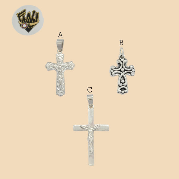 (2-1057) Plata de Ley 925 - Colgantes Cruces.