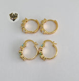 (1-2968) Gold Laminate Hoops - BGO - Fantasy World Jewelry