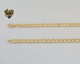 (1-1844) Gold Laminate - 5.5mm Curb Link Chain - BGF