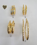 (1-2712) Gold Laminate Hoops - BGO - Fantasy World Jewelry