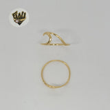 (1-3022) Gold Laminate - Waves Ring - BGF - Fantasy World Jewelry