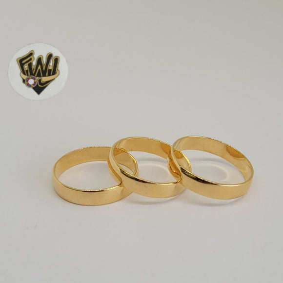 (1-3049-A) Gold Laminate-Classic Band Ring- BGO - Fantasy World Jewelry