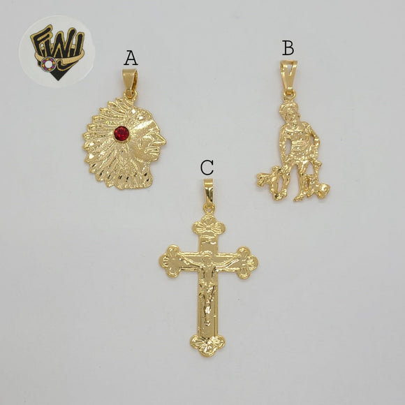 (1-2260-1) Gold Laminate - Religious Pendants - BGO