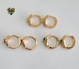 (1-2967) Gold Laminate Hoops - BGO - Fantasy World Jewelry
