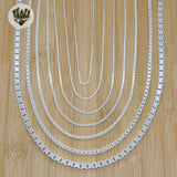 (sv-box-01) 925 Sterling Silver - Box Link Chains. - Fantasy World Jewelry