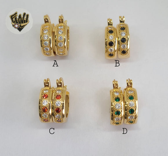 (1-2659) Gold Laminate Hoops - BGO - Fantasy World Jewelry