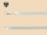 (2-0116) 925 Sterling Silver - 4.5mm Herringbone Link Anklet - 10" - Fantasy World Jewelry
