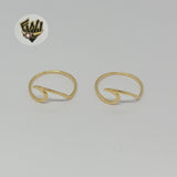 (1-3022) Gold Laminate - Waves Ring - BGF - Fantasy World Jewelry