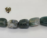 (MBEAD-16) 13mm Agate Bead - Rectangle - Fantasy World Jewelry