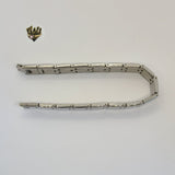 (4-4007) Stainless Steel - 12mm Bracelet for Men - 8" - Fantasy World Jewelry