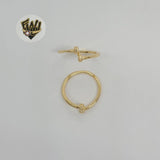(1-3122-1) Gold Laminate - Adjustable Toe/Child Ring - BGF - Fantasy World Jewelry