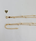 (1-6097) Gold Laminate - Balls Layering Necklace - BGF - Fantasy World Jewelry